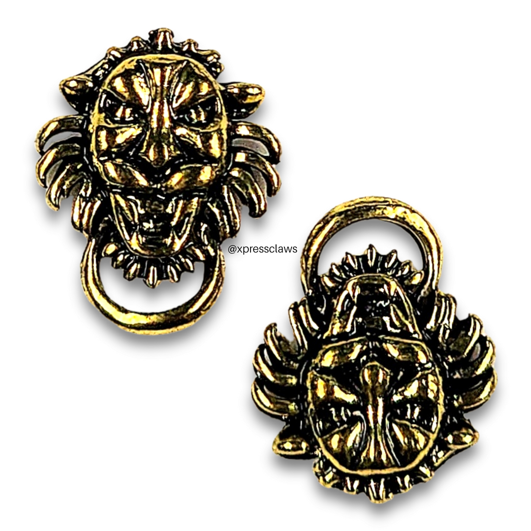 Lion Doorknocker: Brushed Gold