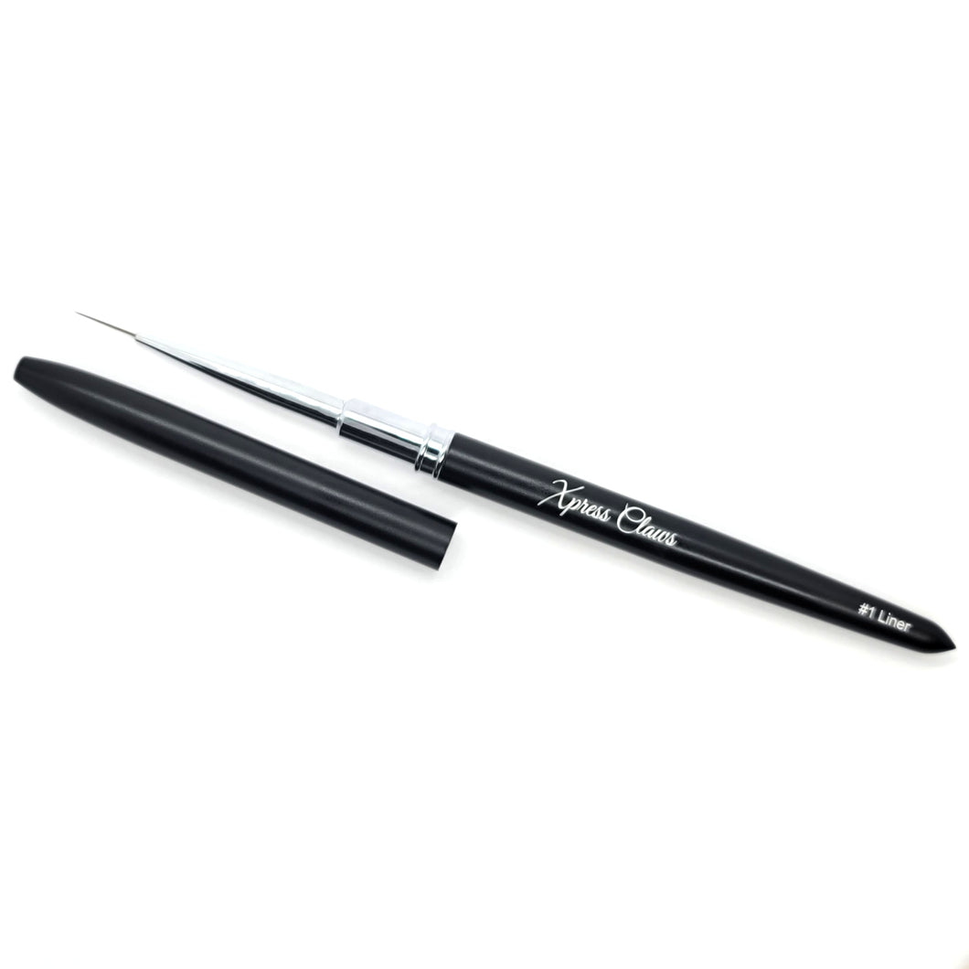 This synthetic liner is long, skinny & sleek. It has just enough bounce back in your brush to make the perfect thin lines.  